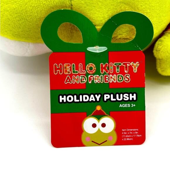 sanrio hello kitty and friends keroppi elf holiday plush toy - Picture 7 of 8